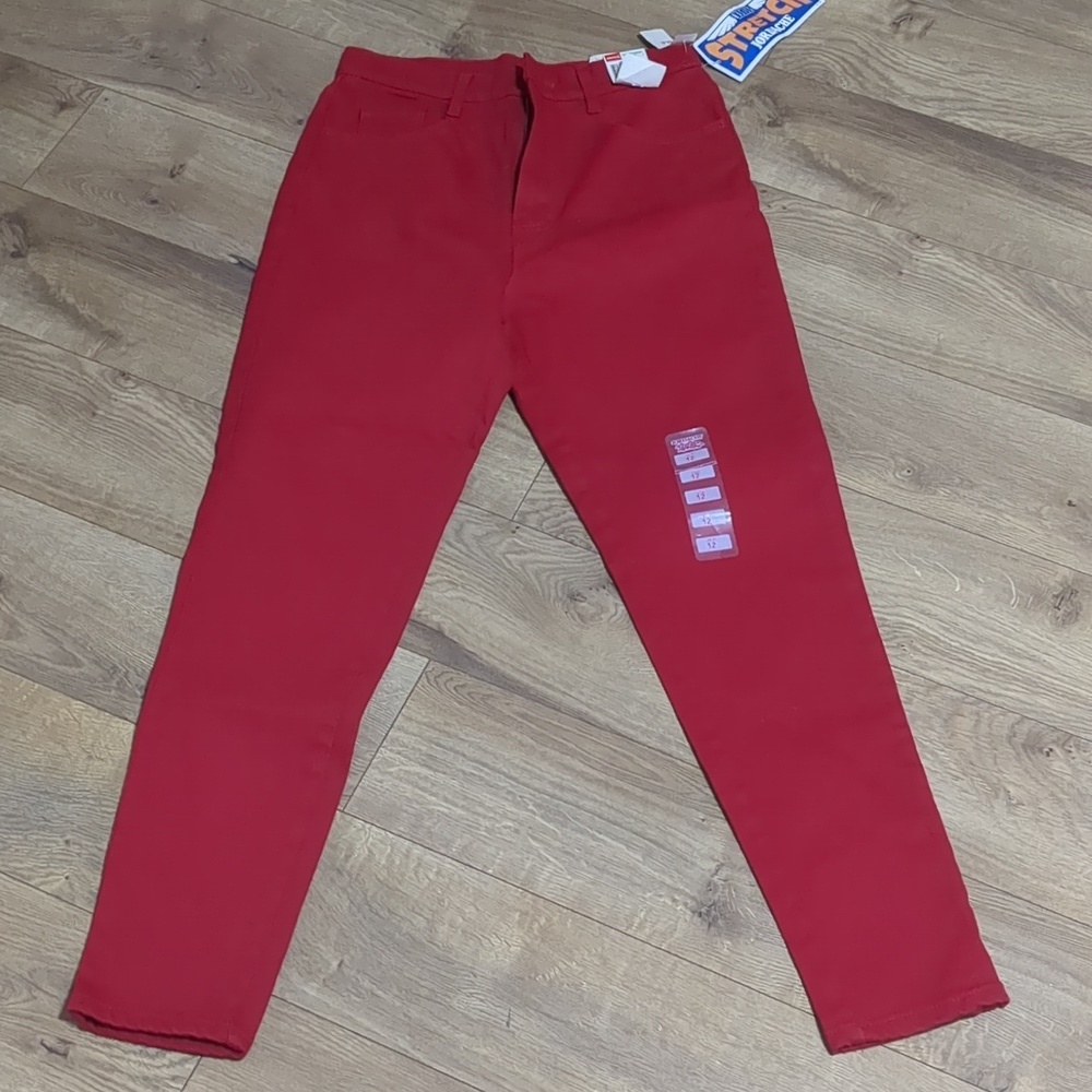 Vintage Red Jordache Mom High Waist Women's Jeans Size 12 NWT